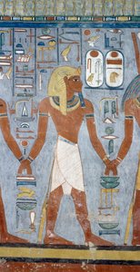 Male figure, (detail) from frescoes in burial chamber of Tomb of Ramesses I, Valley of Kings, Luxor, Thebes
