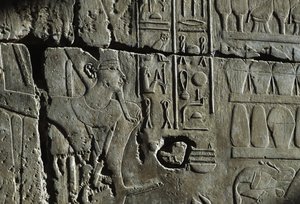 Relief, Temple of Amun, Luxor, ancient Thebes (UNESCO World Heritage List)