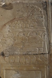 Relief, Temple of Ramses II, Abydos, Egypt, Egyptian Civilization, New Kingdom, Dynasty XIX by Egyptian 19th Dynasty