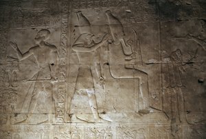 Relief, Temple of Seti I, Abydos, Egypt by Egyptian 19th Dynasty