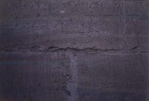 Relief showing the temple of Amun