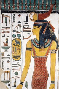 The goddess Selkis, fresco, entrance to the vestibule, Tomb of Nefertari, Valley of the Queens, Thebes by Egyptian 19th Dynasty