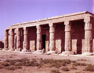 View of the First Pylon, New Kingdom by Egyptian 19th Dynasty