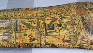 Detail of the Outer Coffin Lid of the Mummy of Nesyamun, Possibly Found at Deir El-Bahri, New Kingdom, c.1100 BC by Egyptian 20th Dynasty