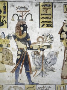 Tomb of Ramses III, Mural Painting of Ritual Offerings