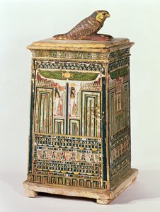 Canopic jar box, from Saqqara, Late Period