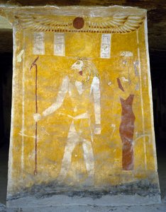 Wall paintings from Tomb of Pa Nentwy, Bahariya Oasis, Giza, Egypt by Egyptian 26th Dynasty