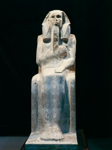 Statue of Pharaoh Gioser, from Saqqara, Dynasty III