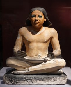 Crouching Scribe, 5th Dynasty by Egyptian 5th Dynasty