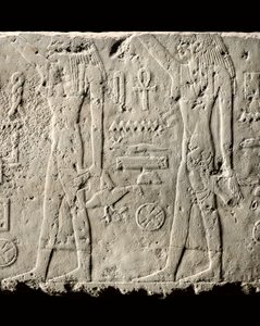 Detail of Relief of Pehenuka, Old Kingdom, 2465-2323 BC (detail) by Egyptian 5th Dynasty