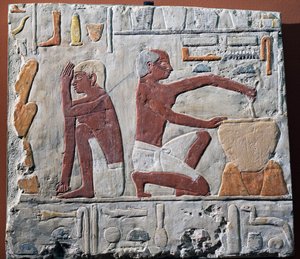 Preparation and Baking of Bread, 2500-2350 BC by Egyptian 5th Dynasty
