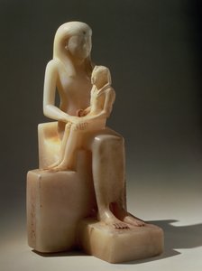 Pepy II and His Mother Queen Meryreankhnes, possibly from Saqqara, Old Kingdom