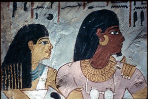 Ancient Egypt, Wall painting, Tomb of Sennufer, Tomb of the Nobles, Thebes