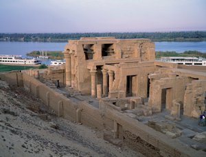 View of the Temple of Kom Ombo, 2nd Century BC, Aswan, Egypt by Egyptian Egyptian