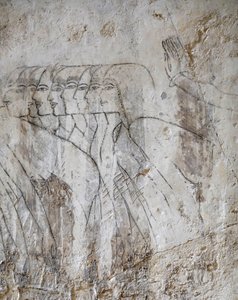 Sketch drawing of a group of women, Ramose