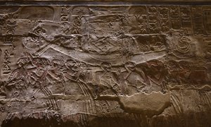Slaves Carrying a Boat, Luxor Temple by Egyptian Egyptian