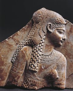 Bas relief fragment portraying Cleopatra