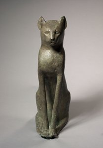 Cat Coffin, 305-30 BC by Egyptian Ptolemaic Period