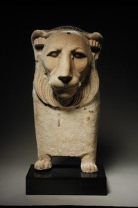 Lion couch end