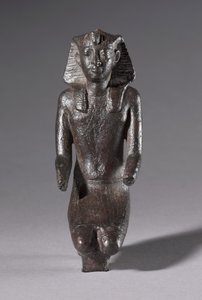 Statuette of Kneeling King by Egyptian Ptolemaic Period