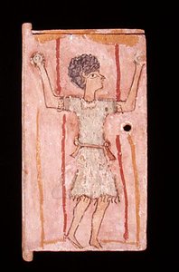 Boy Juggling, Door from a Cabinet by Egyptian School