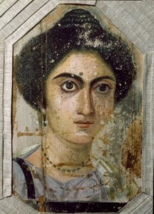 Egyptian antiquity: funeral portrait of a woman by Egyptian School