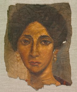 Funerary Portrait of a Woman by Egyptian School