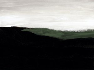Abstract Green Horizon by Ejaaz Haniff