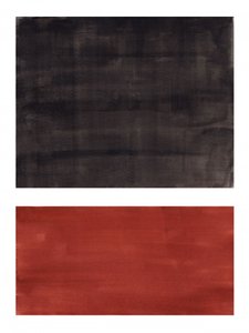 Abstract Red Black Blocks