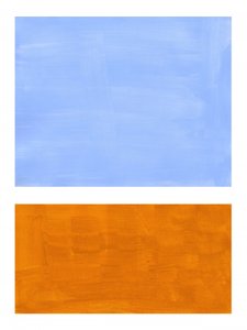 Blue Orange Abstract