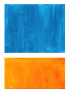Blue Orange Color Block