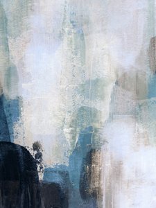 Calm Blue Abstract Flow