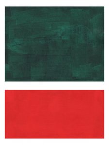 Deep Green Red Blocks by Ejaaz Haniff