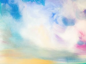 Dreamy Pastel Abstract by Ejaaz Haniff