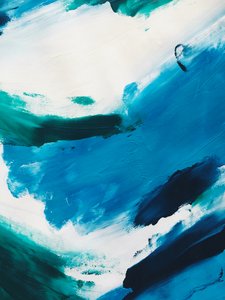 Dynamic Blue Abstract