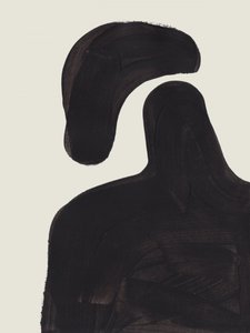 Floating Black Figure