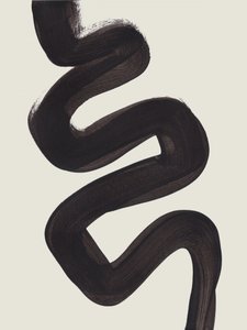Fluid Black Abstraction