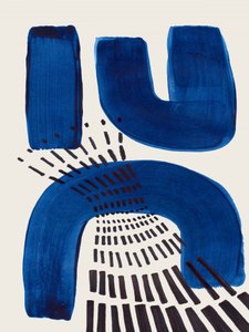 Geometric Blue Shapes by Ejaaz Haniff