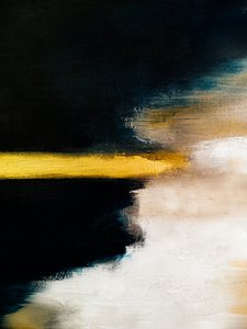 Golden Horizon Abstract by Ejaaz Haniff