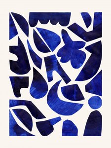 Indigo Abstract Shapes