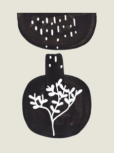 Minimalist Botanical Vase by Ejaaz Haniff