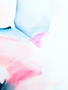 Soft Pink Blue Abstract