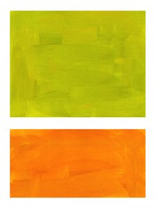 Vibrant Green Orange Blocks