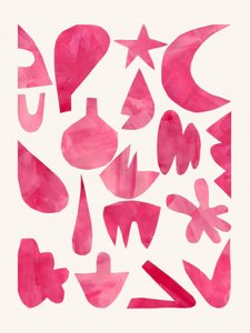 Vibrant Pink Abstractions by Ejaaz Haniff