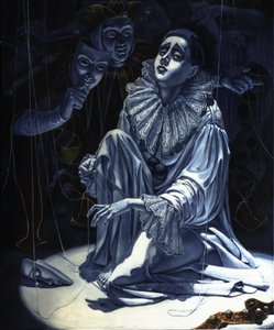 Sad Pierrot Puppet