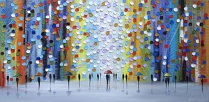 Colorful City Rain