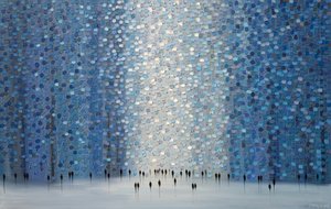 Path Through Blue Forest