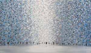 People In Shimmering Rain