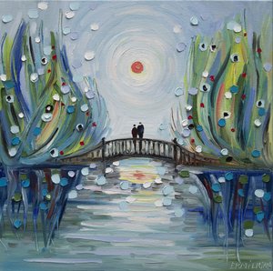 Romantic Bridge Couple