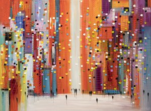 Vibrant City Street